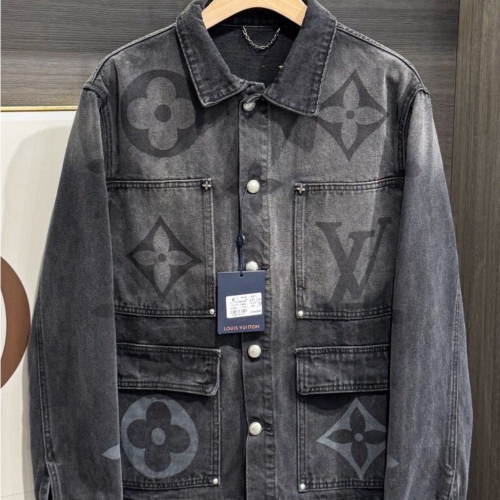 Louis Vuitton Men's Charcoal Monogram Jacket